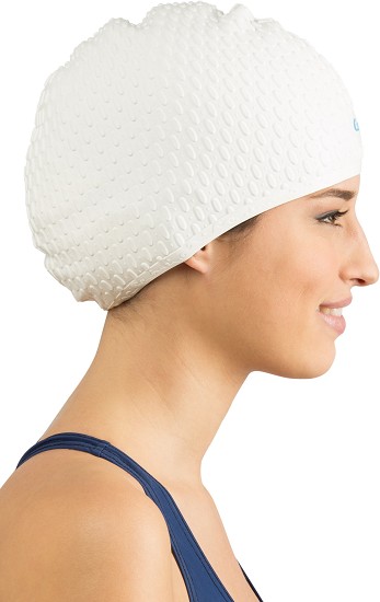 U.S. Divers Silicone Swim Cap Lady White